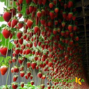 Клубника ампельная Анастасия купить по цене от 370р. в интернет-магазине «Посадика» с доставкой почтой в в Каслие и по всей России – [изображение №1].